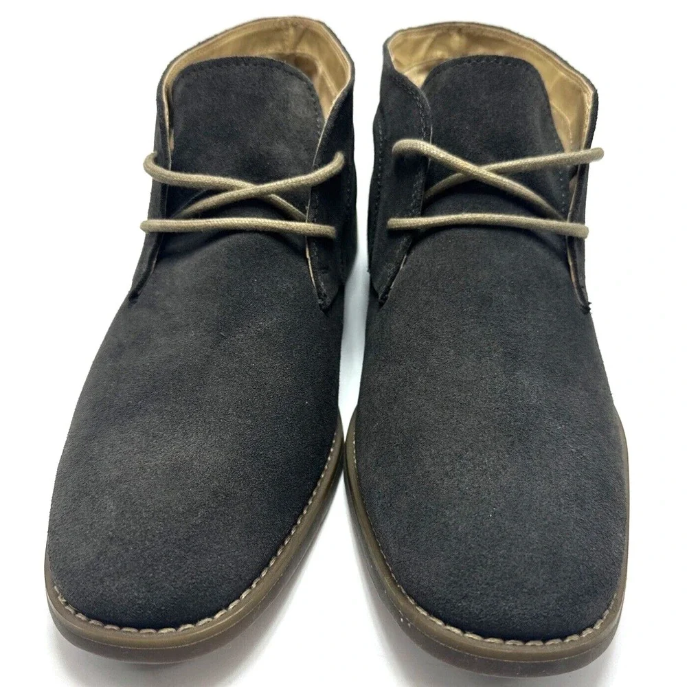 Calvin Klein Wilson Mens Size 9.5 M Gray Suede Chukka Ankle Boots